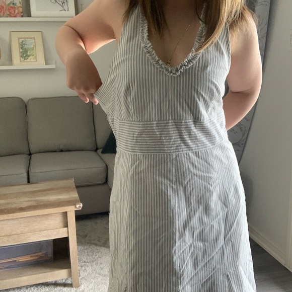 Vintage Striped Halter Dress size 8 - Picture 4 of 6